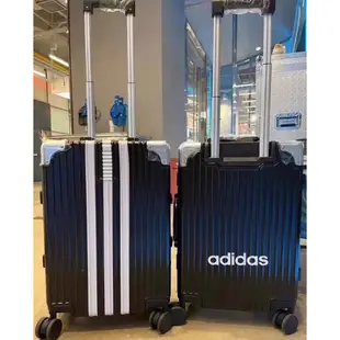 現貨 帝安諾 實體店面 adidas 愛迪達 黑色 行李箱 旅行箱 收納箱 推車 拉鍊拉桿箱 登機箱 海關鎖