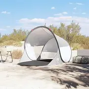 Beach Tent Waterproof, Portable Shelter for Camping, Backpacking Outdoors with Storage Bag, Foldable Dome & Instant Setup - Grey