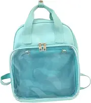 [FOMIYES] Pvc School Bag Candy Backpack Large Capacity Comfortable Straps for Students