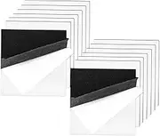 DOITOOL Pair Strong Hook Loop Tapes Adhesive Loop Tapes Picture Hanging Strips Wall Mount Fasteners Easy Peel and Stick