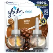 Glade PlugIns Cashmere Woods Scented Oil Refill (2-Count) 72442 Glade PlugIns