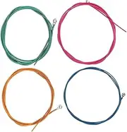 8 Pcs Guitar Bass Strings Guitar Kits Bass Guitar Musical Guitar Parts Metal Guitar Bass Parts Guitar Accessories Bass Accessory Electric Guitar Strings Bulk Nickel Alloy