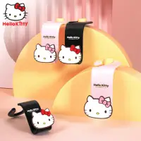 在飛比找momo購物網優惠-【HELLO KITTY】凱蒂貓萬用汽車椅背掛勾 免拆頭枕(