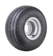 WANDA Trailer Tire Assembly 18.5x8.5-8 8-Ply Silver Rim 4 Lugs on 4"