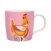 Maxwell & Williams 375 ml Pete Cromer Porcelain Barn Friends Mug - Pink Chook