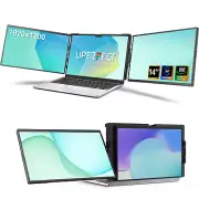 UPERFECT 14'' IPS Portable Dual Screen Monitor Laptop Triple Screen Extender