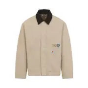 [Carhartt Wip] Carhartt Wip-Beige Og Arcan Graphic Cotton Jacket-Uomo S STAND