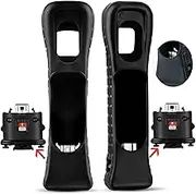 Wii Motion Plus Adapter-Sensor Accelerator for Nintendo Remote Controller Wii U Motion Plus (Black 2PCS)