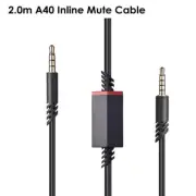6.5 Ft Replacement For Astro A10 A40 Cable Inline Mute Gaming Headsets Cord