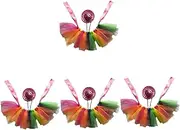 BESPORTBLE 4 Sets Bearded Dragon Outfit Lizard Wedding Dress Harness Tutu Skirt Hat Set Reptile Lizard Photo Party
