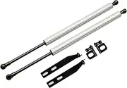 Hood Bonnet Gas Struts Compatible With Stepwgn 1996-2001 Lift Support Gas Spring Damper Carbon Fiber Shock Styling(Carbon Fiber Silver)