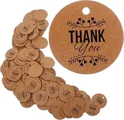 Tofficu 200pcs Paper Present Tags with Pre Punched Labels for Weddings Christmas Craft Projects Favors Includes Hanging String