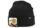 Goorin King Beanie Hat Hear Me Roar Warm Winter Ski Animal Series - Black