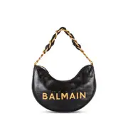 [Balmain] Balmain 1945 Soft Moon Shoulder Bag ONE SIZE BLACK