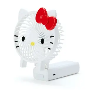 小禮堂 Hello Kitty 手持電風扇 隨身風扇 USB電風扇 桌扇 (紅白 大臉)