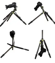 SYS500C Carbon Fiber Tripod Monopod BallHead w/ QR Plate For DSLR Camera