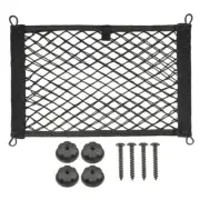 Storage Mesh Pocket Car Trunk Cargo Net Organizer Double Layer Nylon Stretchable (for: Suzuki)
