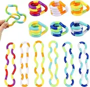 MXTIMWAN 6 Pieces Fidget Twister Hand Toy, Stress Relief Twister Fidget Toy, Hand Tangles Toy for Children, Adults, Tangle Fidget Toy, Improve Hand Eye Coordination