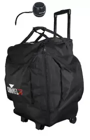 Chauvet DJ CHS50 Rolling Lighting Travel Bag w/Wheels+Home Bluetooth Speaker