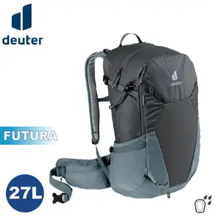 Deuter 德國 FUTURA 27L 透氣網架背包《黑/水藍》3400321/輕量登山包/自行車 (8折)