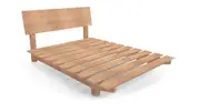 European custom timber floating bed frame