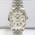 ROLEX 勞力士 蠔式恆動日曆 16200 少有紀念數字面盤 無拋整 錶徑36MM 自動機械