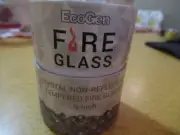 EcoGen Tempered Fire Glass Crystal 1/2 inch Non Reflective Sample Container