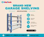 1.5M x 1.5M Storage Garage Shelving Warehouse Rack Bench Steel 800KG 1515 - A
