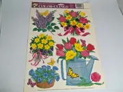 Flower Arrangemts Easter Disney Color Static Cling Window Decorations.