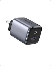 [UGREEN] USB C Charger 35W Nexode 2 Ports GaN II Fast Charging Block, PD3.0 Compact Power Adapter AU Plug for iPhone 16 Pro Max/15/14/13, iPad, MacBook Air, Galaxy S25 Ultra/S24/S23 (PPS 25W), Pixel 9