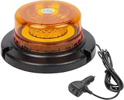 MIRUNNY Led Beacon Lights 12V-24V Amber Strobe Warning Light, 48 LED Rooftop Safety Flashing Emergency Lights with Magnetic for Cars Trucks Vehicle