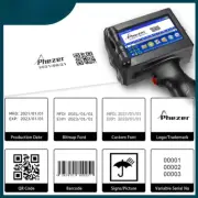 12.7/25.4mm Label Printer Handheld Inkjet Printer QR Bar Batch Code Date Number