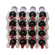 Wooden Stackable Storage Modular Small countertop Wine Rack Cabinet,Freestand...