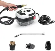 Steam Cleaners, Handheld High Pressure Steam Cleaner, with 3 Brush Heads and 1L Water Tank, 6-Level Water Output Adjustment, Energy Saving and Efficient, for Kitchen Appliances and Household Cleaning