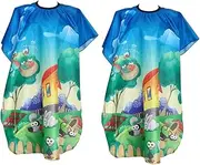 LOORGVEL 2Pcs Hairdressing Capes Durable Haircut Apron for Salon Home Use Adorable Printing Comfortable Material Professional Barber Cape for Boys