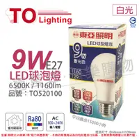 在飛比找PChome24h購物優惠-(6入) TOA東亞 LLA60-9AAD LED 9W 6