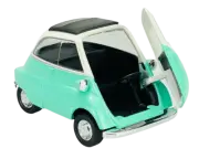 WELLY OLD TIMER BMW ISETTA GREEN 1:34 DIE CAST METAL MODEL NEW IN BOX