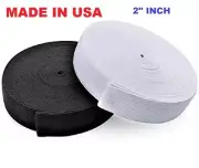 Elastic 2" inch SEWING ELASTIC 25 YARD HIGH QUALITY MADE IN USA
