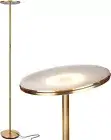 Brightech Sky LED Floor Lamp – Dimmable, Super Bright Tall Lamp (Antique Brass)