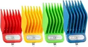Extra Long Clipper Guards Set fit for Andis Master, Oster Fast Feed, Andis AAC-1, GC, LCL, ML, PM-1, PM-2,PM-4, RCAC,RS-1,US-1, Size: #10, 12, 14, 16 (Length: 1.25", 1.5", 1.75",2”)