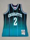 Larry Johnson Charlotte Hornets Mitchell & Ness Men's Swingman Fadeaway Jersey