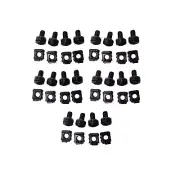 20-pk M6 Rack Screws Rack Mount Cage Nuts & Screws w/Washers