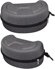 ZUNOXAZ 2pcs Ski Goggle Case Portable Hard Shell Storage Box for Motorcycle Goggles Scratch Resistant Protective Container and Shockproof Design for Easy Transport