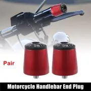 1 Pair Motorcycle Handlebar End Plugs for Kawasaki Ninja 400 18-21 Black Red
