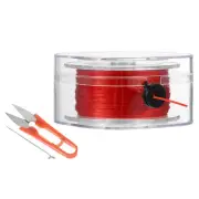 55Yard Flat Stretchy Bracelet String 0.8mm Elastic Beading Cord Red