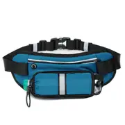 Outdoor Sports Waist Bag Phone Bag Crossbody Bag With Bottle Holder For Running Hiking Climbing BLUE COLOR