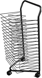 Classroom Small Art Clothes Drying Rack, 16-Layer Wheeled Art Shelf Storage Rack, Educational Product Clothes Drying Rack, Suitable for 4K/A3 Artwork/Paintings