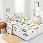 Cartoon Geometry Dinosaur Bedding Set Size,Cartoon Dino Full Cartoon Dinosaur