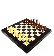 WOODEN CHESS GAME SET BOARD HAND CRAFTED FOLDING CHESS BOARD TRAVEL GAME
