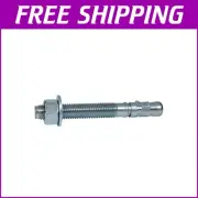 High-Strength Zinc Plated Wedge Anchors 5/8" x 6" - Complete Installation Set